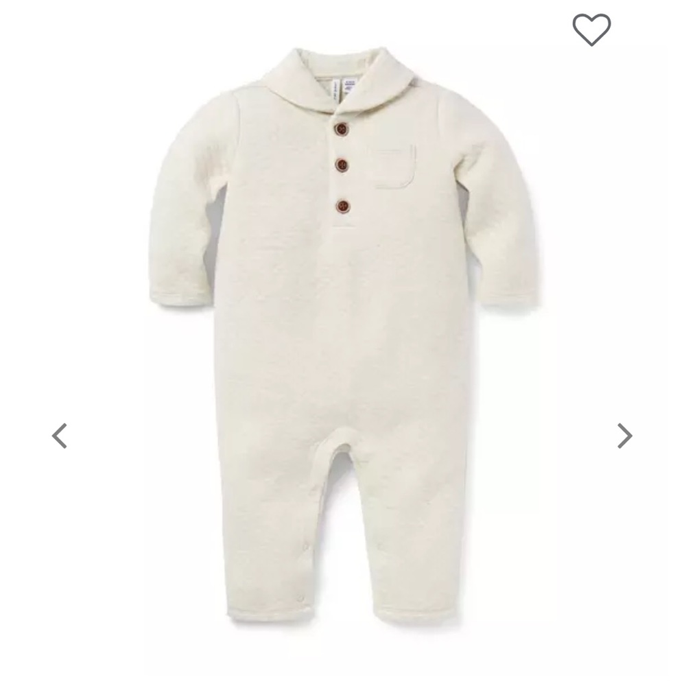 Janie and Jack Cream Kids Footie
